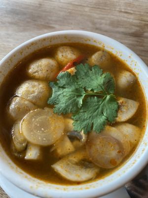 Mushroom Spicy Soup   at Thai Rainbow in Lichfield