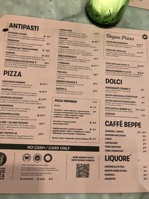   at Pizza Beppe in Amsterdam