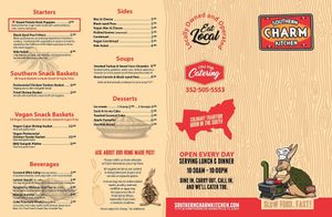 New menu page 2 at Southern Charm Kitchen in Gainesville