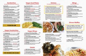 New menu page 1 at Southern Charm Kitchen in Gainesville