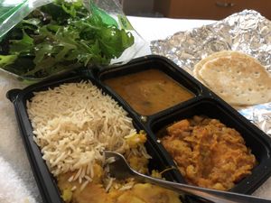 Take away with salad from Woolworths !  at Annalakshmi in Perth