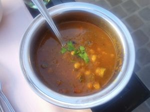 Channa masala at La Vallée du Kashmir in Brussels