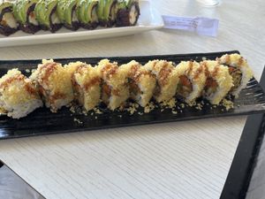The Veg Chi, killer crunchy roll!   at The Room Sushi Bar in Los Angeles