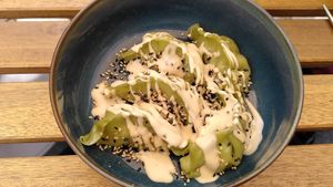 Vegetarische Gyoza at Ochaya in Magdeburg