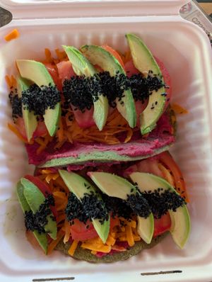 Taco dosa at Feelovesophy in Uvita