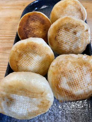 Vegan water fried bao  at Chopstickers in Denver