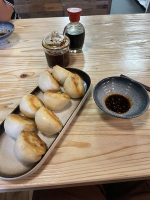 Vegan dumplings   at Chopstickers in Denver