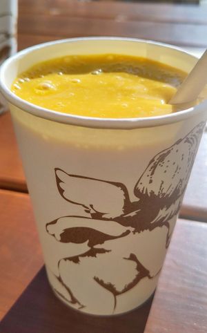 Vegan sorbet shake Mango at Amorino in Prague