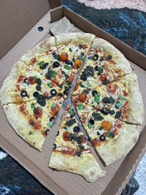Pizza ratónica  at El Ratón Vegano in Monterrey