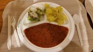 Balanced dish at La Cucina di Giuditta in Genoa