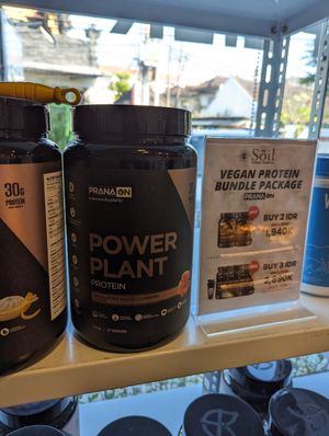 Vegan protein at Soil Food Temple in Seminyak