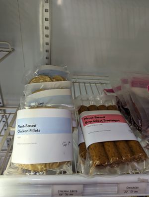 Vegan meat at Soil Food Temple in Seminyak