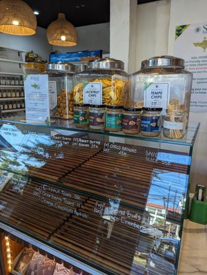 Display at Soil Food Temple in Seminyak