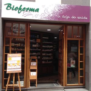 entrance to store and restaurant at Bioforma Restaurant in Funchal