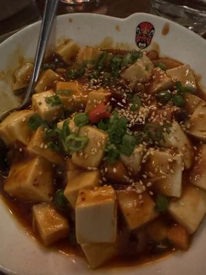 Vegan mapo tofu  at Chiho Bistro in Seattle