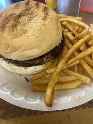 Portobello with fries  at Meskla Dos - Lower Tumon in Guam