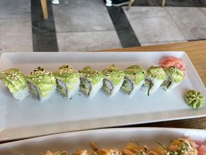 Vegan rainbow roll  at Sevruga in Cape Town