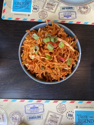 chinese fried noodles   at Kailash Parbat in Amsterdam