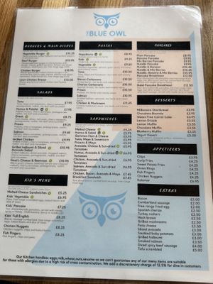   at The Blue Owl Cafe in North London