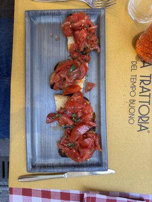 bruschette   at Trattoria del Tempo Buono in Bologna