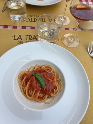 Spaghetti al pomodoro  at Trattoria del Tempo Buono in Bologna