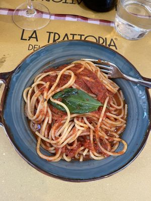   at Trattoria del Tempo Buono in Bologna