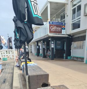 From the outside at Blue Door Kiosk in Merewether
