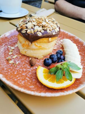 Schoko Pancakes 🥞 at Lieblingsplatz in Bremerhaven