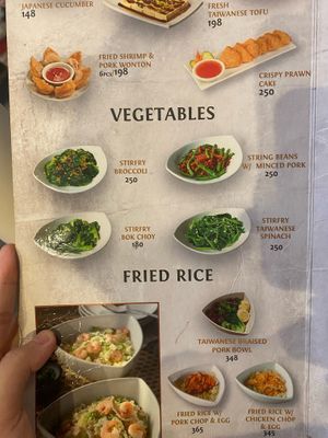 vegetables  at Shi Lin in Makati