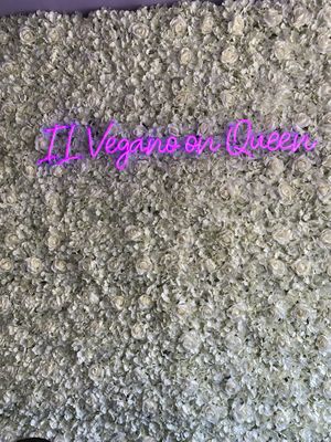 Sign  at Il Vegano in Toronto