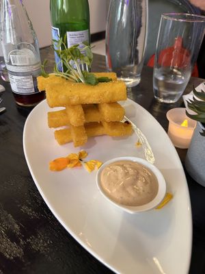 Awesome polenta   at Il Vegano in Toronto