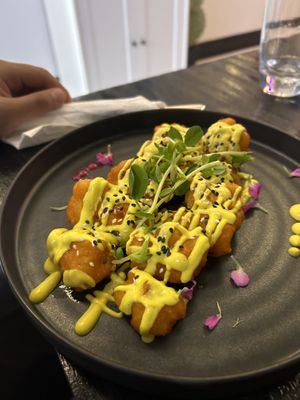 Cauliflower tempura   at Il Vegano in Toronto