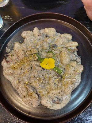 Gnocchi Ai funghi at Il Vegano in Toronto