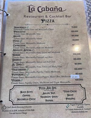   at La Cabaña in Kuta