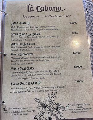   at La Cabaña in Kuta