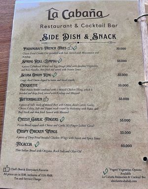   at La Cabaña in Kuta