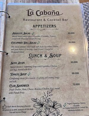   at La Cabaña in Kuta