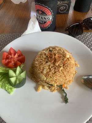 Simple but amazing fried rice, no egg  at La Cabaña in Kuta