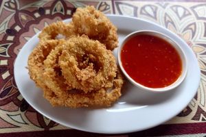 Onion rings at La Cabaña in Kuta