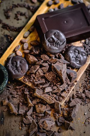 Ceremonial Cacao in brick at Seeds of Dreams in Koh Phangan