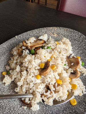 Mushroom rice at Castle Chinese in Lewes