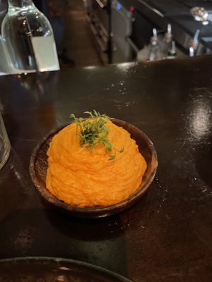 Some sort of spicy (carrot?) dip   at Maa' deyo in Hamburg