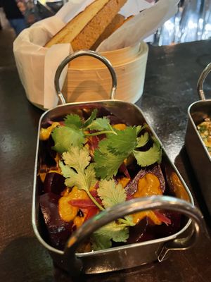 Chimmichurri beetroot with red onion and coriander   at Maa' deyo in Hamburg