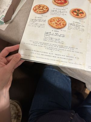 Pizza can be subbed with vegan mozzarella   at Buca Niccolini in Florence