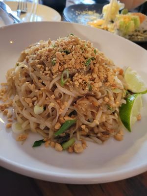 Veganized pad thai at Teak in Red Bank