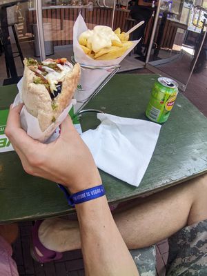 Menu at Maoz in Amstelveen