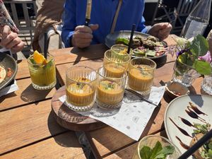 Vegan wortel soepje   at Ubuntu in Zandvoort