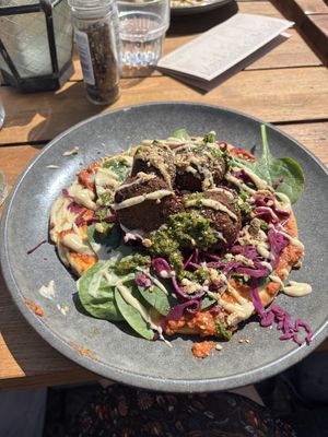 Vegan pita falafel   at Ubuntu in Zandvoort