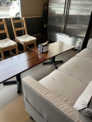 Lounge at the back   at Tuba Cafe in Squamish