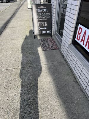 Back entrance   at Tuba Cafe in Squamish